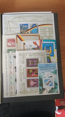 clasor cu timbre, colite nestampilate Germania foto