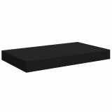 Cumpara ieftin Raft de perete suspendat, negru, 40x23,5x3,8 cm, MDF