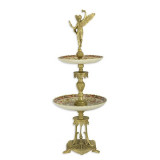 Platou mare din portelan cu bronz PT-75, Decorative