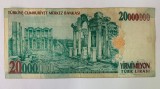Bancnota 20 000 000 LIRE / LIRA - 2000 - Turcia - P-215a.1
