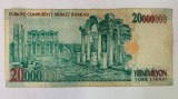 Bancnota 20 000 000 LIRE / LIRA - 2000 - Turcia - P-215a.1