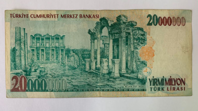 Bancnota 20 000 000 LIRE / LIRA - 2000 - Turcia - P-215a.1 foto