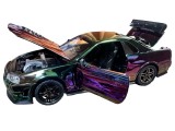Macheta Nissan GT-R 1:32 cu sunete si lumini usi si capote care se deschid