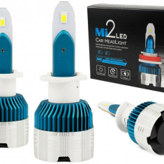 Set 2 becuri LED H1, Mi2, 6000k, Flip CSP,50w,8000Lm