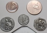 Set 5 monede 1,2,5,10,20 pence 2024 Marea Britanie, Charles al-III-lea, Brilliant uncirculated din set anual, Europa