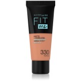 MAYBELLINE NEW YORK Fit Me! Matte+Poreless machiaj mat pentru piele normală și grasă culoare 330 Toffee 30 ml