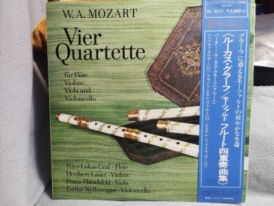 Vinil &amp;quot;Japan Press&amp;quot; W.A.Mozart Vier Quartette(NM) foto