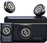 Lavaliera Universala Hollyland Lark M2 Camera Wireless Lavalier Microphone Duo Shine Charcoal
