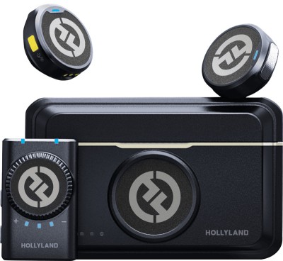Lavaliera Universala Hollyland Lark M2 Camera Wireless Lavalier Microphone Duo Shine Charcoal foto