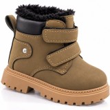 Cumpara ieftin Ghete imblanite cu inchidere barete velcro, Baieti, Piele ecologica, Model