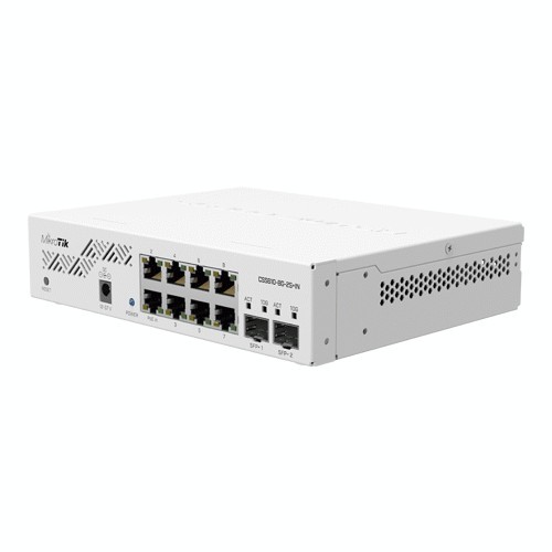 Cloud Smart Switch, 8 x Gigabit, 2 x SFP+ 10Gbps - Mikrotik CSS610-8G-2S+IN SafetyGuard Surveillance