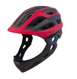 Casca bibiclete/trotinete PNY-49 FULLFACE negru/rosu MAT marime L (51-56cm) AVO Cod:U140