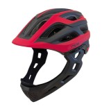Casca bibiclete/trotinete PNY-49 FULLFACE negru/rosu MAT marime L (51-56cm) AVO Cod:U140