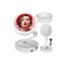Oglinda de machiaj - bra? reglabil - 16 LED - 4xAA / USB