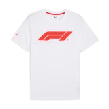 Formula 1 tricou de bărbați logo white 2026 - M