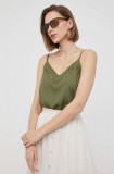 Pepe Jeans bluza Marga femei, culoarea verde, neted