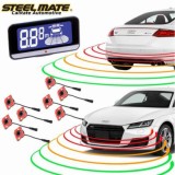 Senzori de parcare fata si spate OEM STEELMATE PTS810EX cu display LCD V10 CarStore Technology