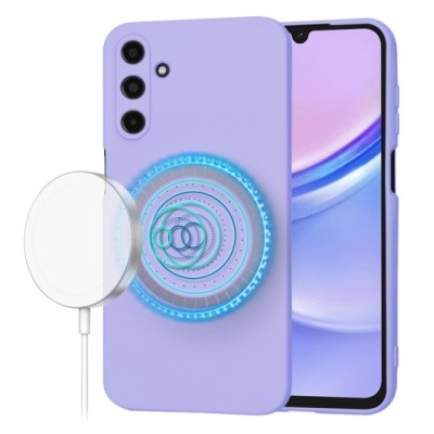 Husa pentru Samsung Galaxy A15 4G / A15 5G - Techsuit SoftFlex MagSafe - Light Purple foto