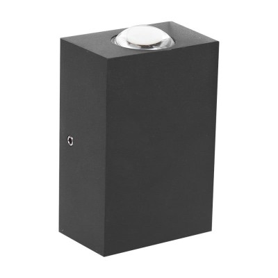 Aplica LED de perete Interior/Exterior Techstar&amp;reg;, Putere 2W, Culoare Lumina 4000K, 600 lm, 9x6 cm, IP 65, Negru foto