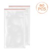 Set Pungi Depozitare Ziplock, 80 Bucăți, Transparent, Dimensiuni 4x6.5 cm, Oem