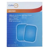 Set 4 electrozi Curamed, 8x5.5 cm, pentru aparat de masaj