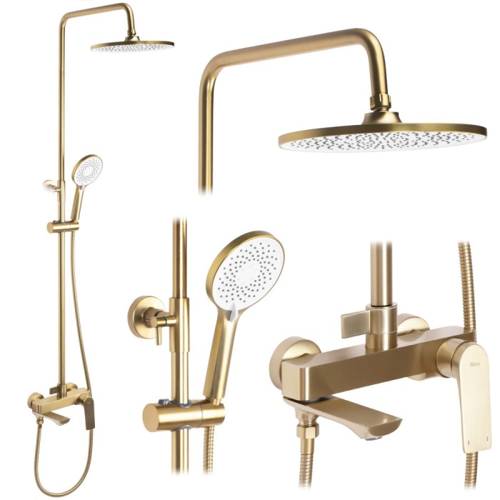 Set dus REA AVALON GOLD BRUSH