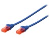 Patch Cord U/UTP Cat6 Albastru 0.5m LSZH, Digitus