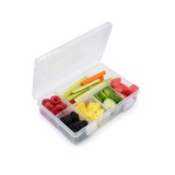 Cutie Snack 8 Compartimente Melii Transparenta, Recipient Stocare Hrana Copii, BPA Free, Lavabila