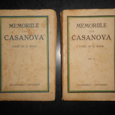 Memoriile lui Casanova scrise de el insusi. volumele 1 si 2 (1920)