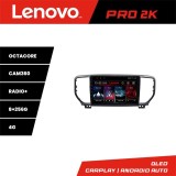 Navigatie Android Kia Sportage facelift 2019 Lenovo QLED 2K 8GB+256GB 360