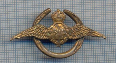 AX 09 INSIGNA VECHE RARA-,,RAF&amp;quot; ROYAL AIR FORCE-POTCOAVA NOROC -PT. COLECTIONARI foto