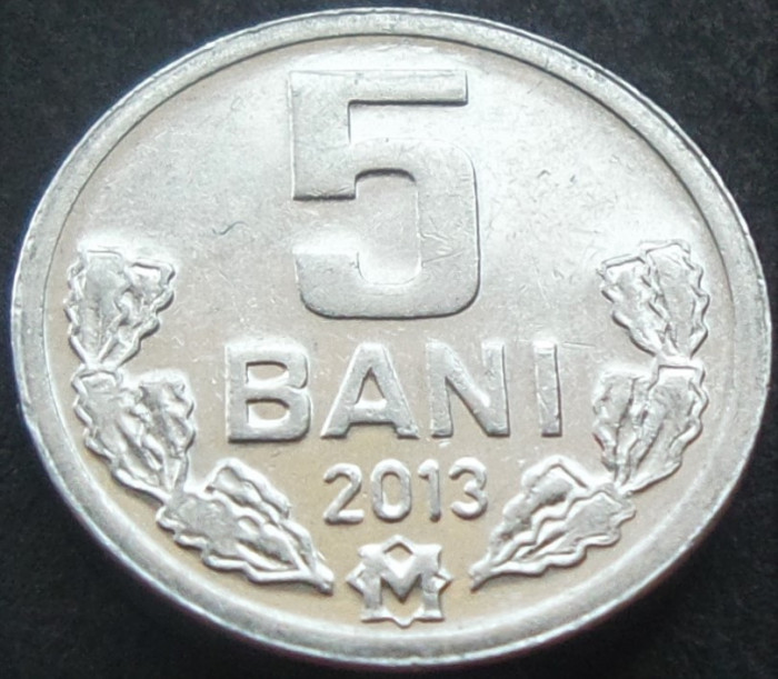 Moneda 5 BANI - Republica MOLDOVA, anul 2013 *cod 1714 A