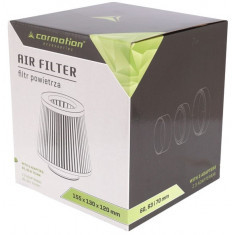 Filtru Aer Sport, Conic 155X130X120 Mm, Verde Lime / Crom, Adaptoare: 60, 63, 70 MM Carmotion 86008