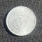 Moneda Cehoslovacia 5 haleri 1977