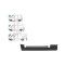Prag fata MERCEDES SPRINTER 01.1995-2006, VW LT II 05.1996-12.2005, partea stanga, metal galvanizat,