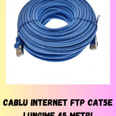 Cablu internet FTP Cat5e lungime 45 metri