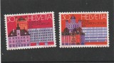 Elvetia 1974-UPU,Centenar,Serie 2 valori,dantelate,MNH,Mi.1027-1028, Posta, Nestampilat