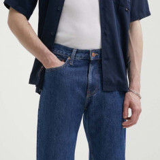 Tommy Jeans pantaloni scurti jeans barbati, culoarea albastru marin, DM0DM18802