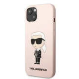 Husa Karl Lagerfeld Liquid Silicone iPhone 13 Pink