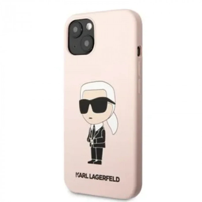 Husa Karl Lagerfeld Liquid Silicone iPhone 13 Pink