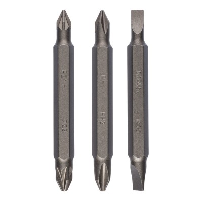Set 3 biti dubli pentru insurubare, Bosch, profil Phillips / Pozidriv / drept, 60 mm foto