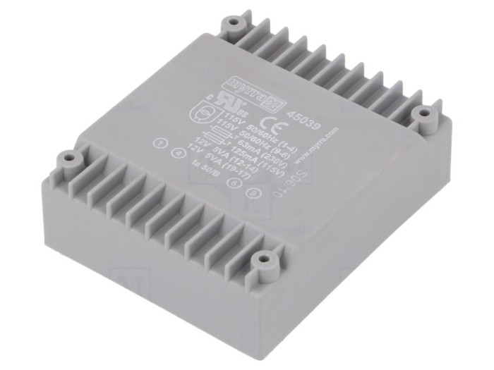 Transformator &icirc;ncapsulat 10VA 12V PCB