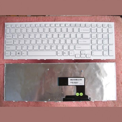 Tastatura laptop noua SONY VPC-EL WHITE FRAME WHITE US foto