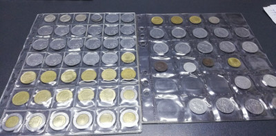 Colectie lot 65 monede Italia diverse cupiuri si ani foto