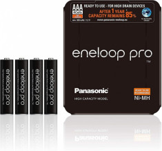 Set 4 acumulatori AAA 930 mAh, Eneloop Pro BK-4HCDE/4LE foto