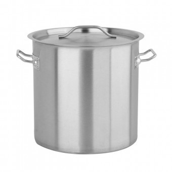 Oala inox cu capac, 36 l, profesional, Diametru 36 cm foto