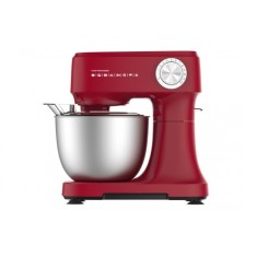 Mixer cu bol Oliver Voltz, 3.5 l, 800 W, bol otel inoxidabil, capac, 12 viteze + functie Pulse, 3 accesorii, Rosu