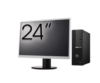 Pachet Second Hand DELL OptiPlex 5090 SFF, Intel Core i5-10500 3.10 - 4.50GHz, 8GB DDR4, 256GB SSD + Monitor 24&amp;amp;quot; NewTechnology Media foto