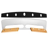 Taietor feliator de pizza, flippy, din otel inoxidabil, cu capac, maner din doua bucatie, din lemn, antialunecare, lama neteda si ascutita, 34x10 cm,