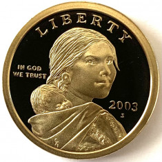 AMERICA 1 DOLLAR 2003 LITERA S, PROOF, ( SACAGAWEA.), KM#310 foto